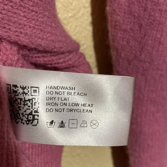 Cider Sweater Cardigan L Pink Stretchy Long Sleeve Buttons Acrylic Polyester - Picture 10 of 15